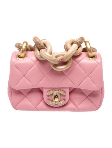 Paris-Dakar Quilted Mini Wenge Wood Flap Bag