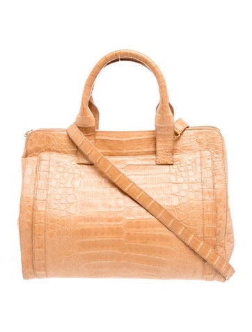 Crocodile Top Handle Bag