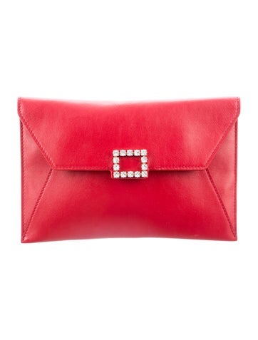 Roger Vivier Leather Clutch w/ Tags