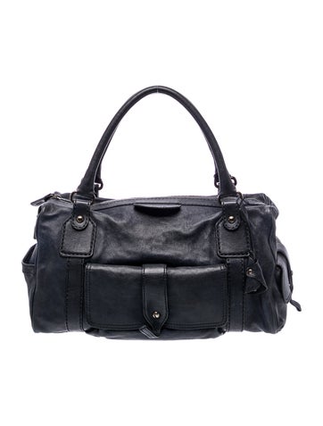 Leather Top Handle Bag