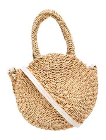 Straw Top Handle Bag