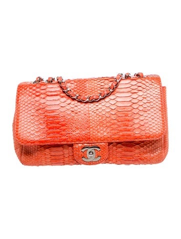 Jumbo Python Single Flap Bag