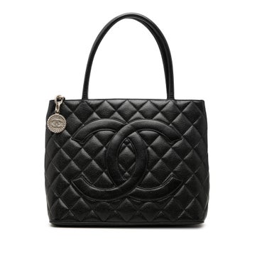 Caviar Medallion Calfskin Tote