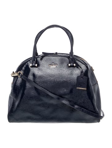 Patent Leather Top Handle Bag