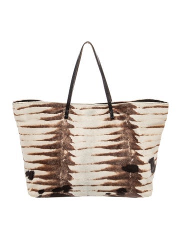 Calf Hair Tote Large Vintage