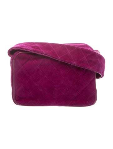 Quilted Suede Shoulder Bag