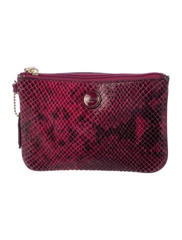 Embossed Leather Clutch