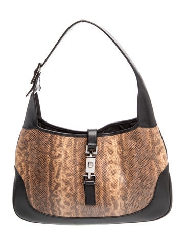 Embossed Leather Shoulder Bag