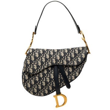 Oblique Canvas Saddle Bag