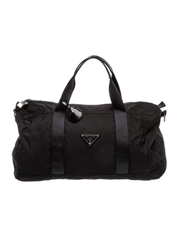 Enameled Metal Triangle Weekender Bag