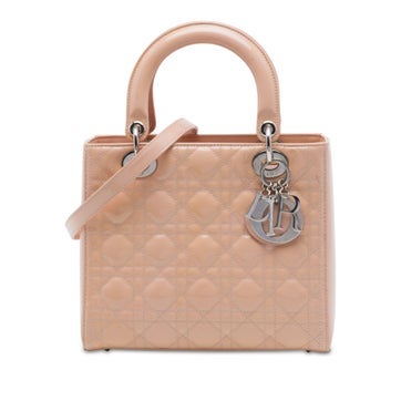 Medium Patent Leather Cannage Lady Dior