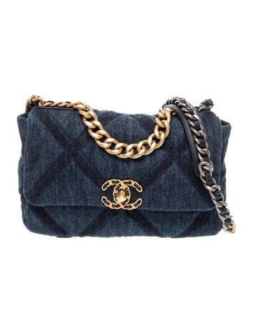 Denim Medium 19 Flap Bag