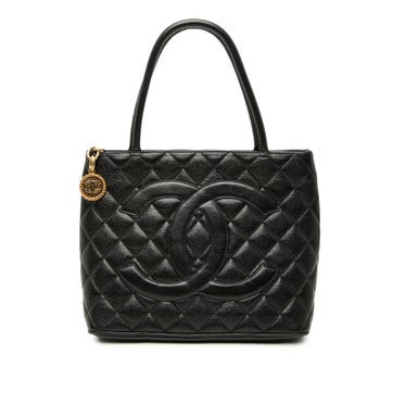 Calf Leather Caviar Medallion Tote
