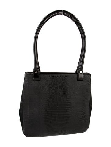 Embossed Leather Shoulder Bag