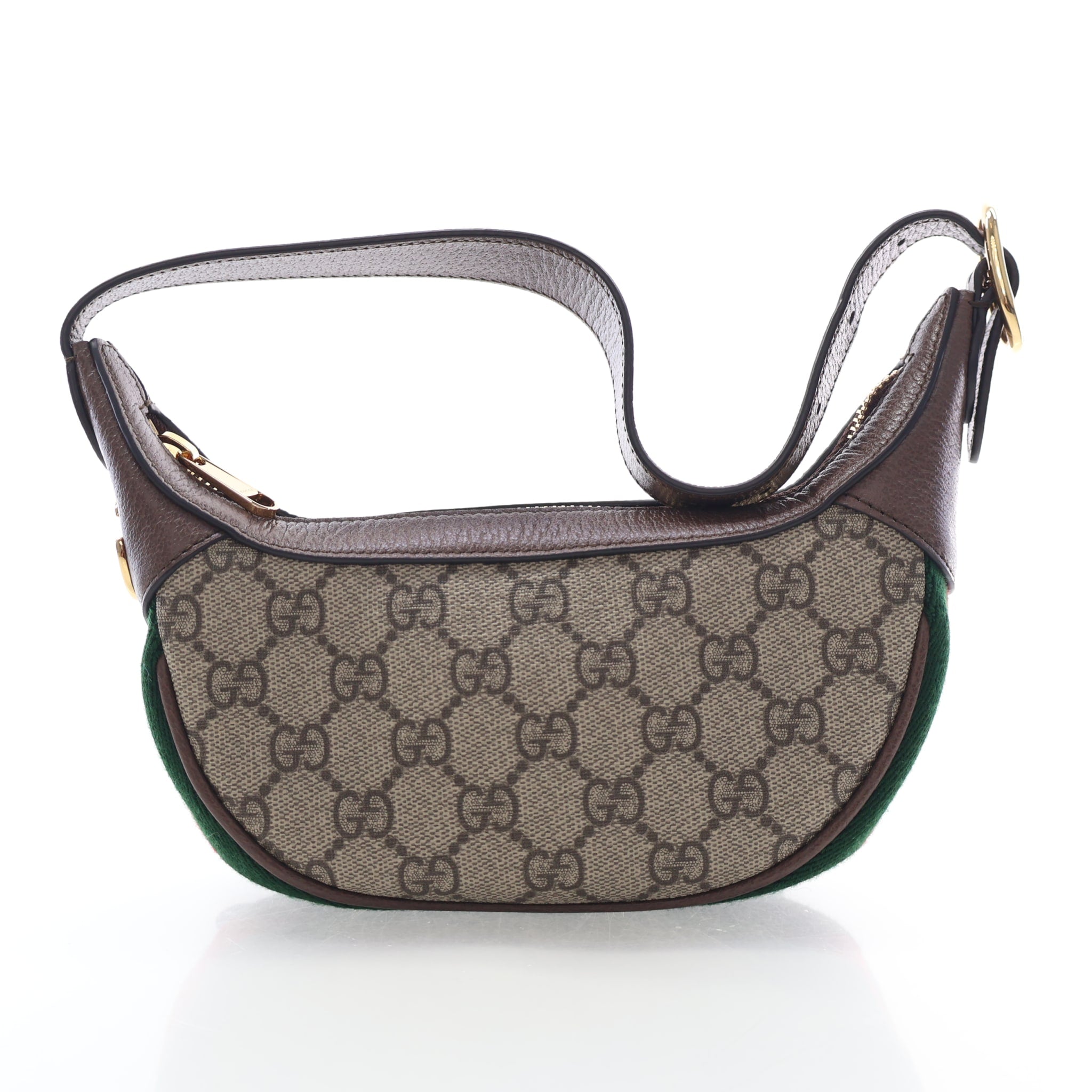 Gucci Mini GG Supreme Ophidia Half Moon Hobo