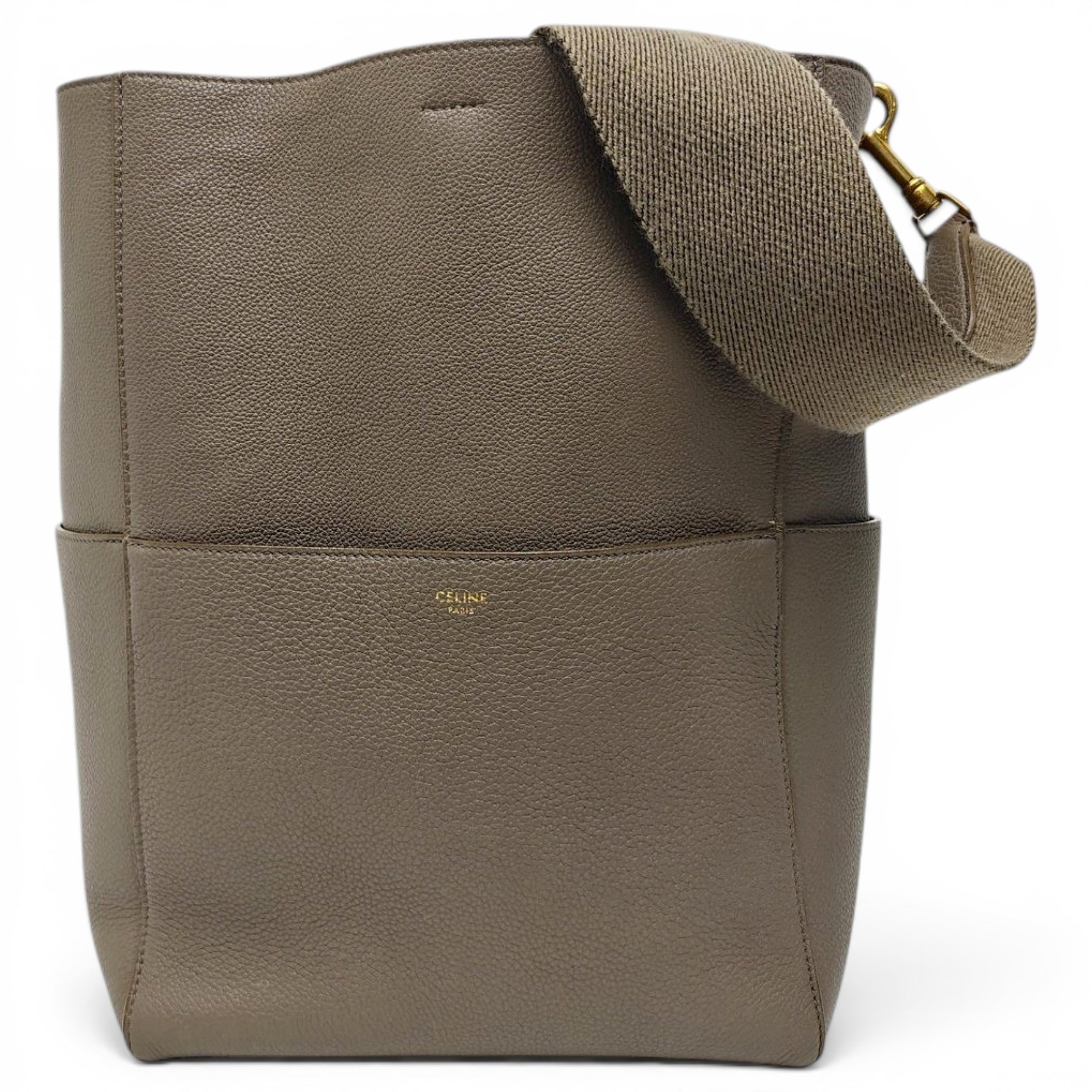Celine Seau Sangle leather handbag