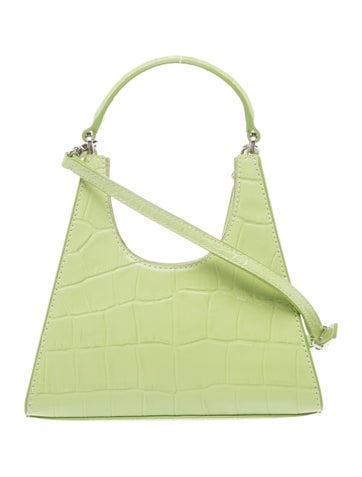 Embossed Leather Top Handle Bag