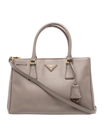 Saffiano Lux Leather Galleria Double Zip Medium