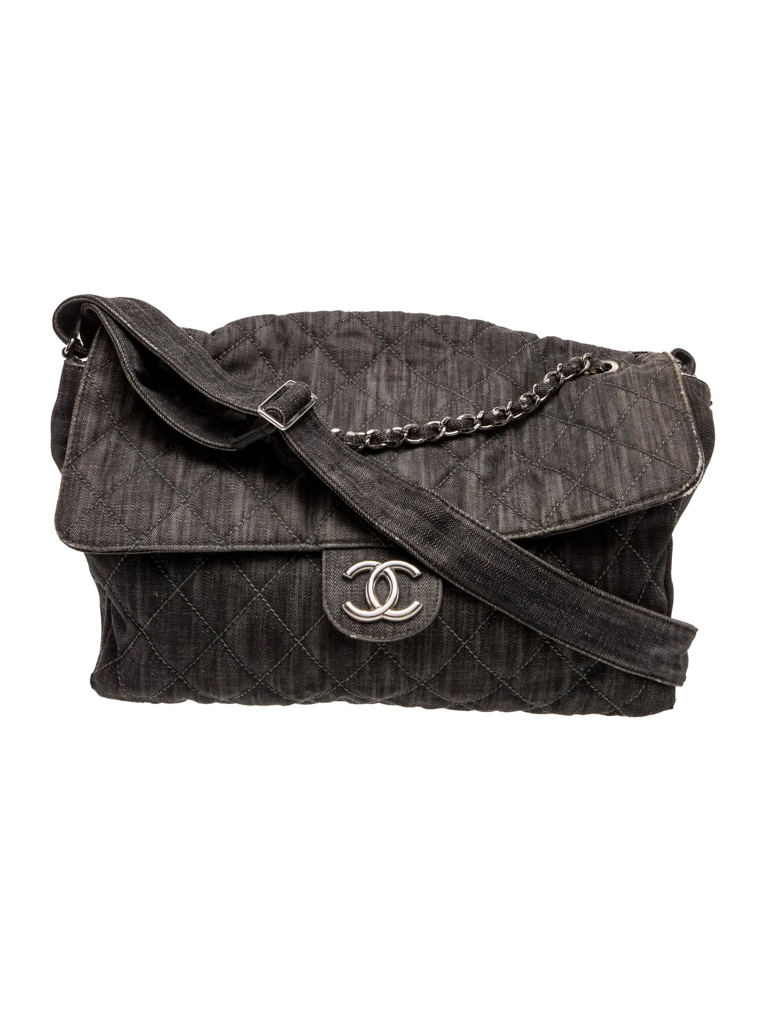 Paris-Venice Denim Stretch Spirit Messenger Bag