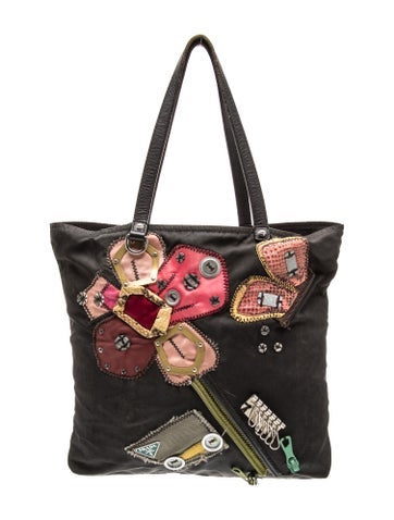 Tessuto Nylon Patchwork Tote Medium