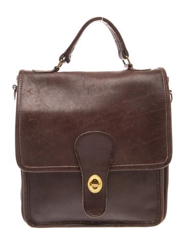 Leather Top Handle Bag