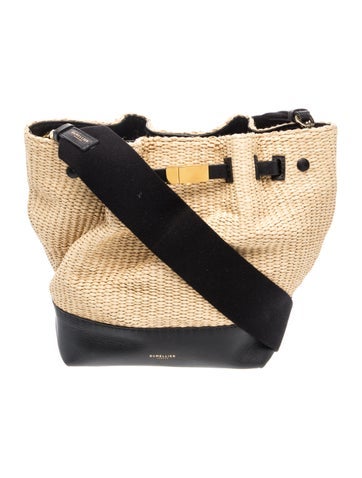 Straw New York Bucket Bag Medium
