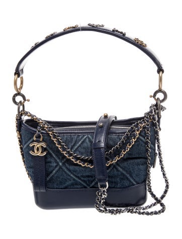 Small Denim Gabrielle Hobo