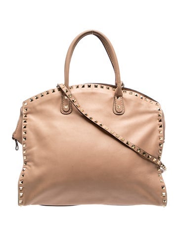Rockstud Top Handle Bag