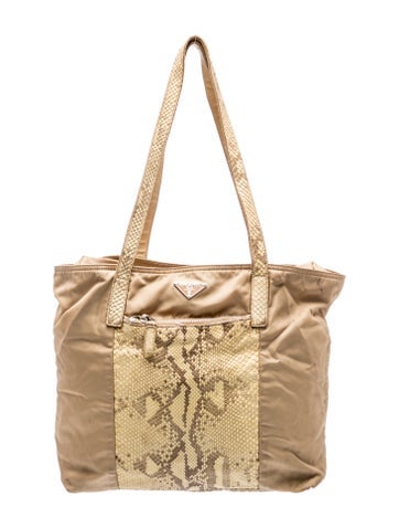 Saffiano Leather Nylon Bag