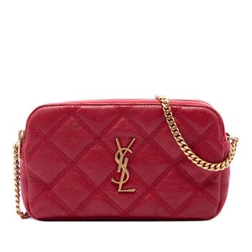 Mini Quilted Lambskin Becky Double Zip Crossbody