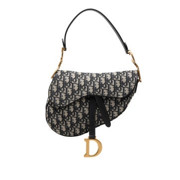 Oblique Canvas Saddle Bag