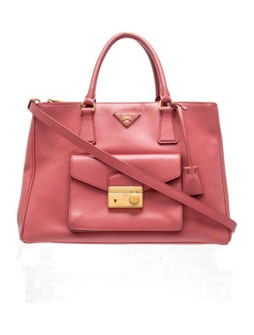 Saffiano Leather Top Handle Bag