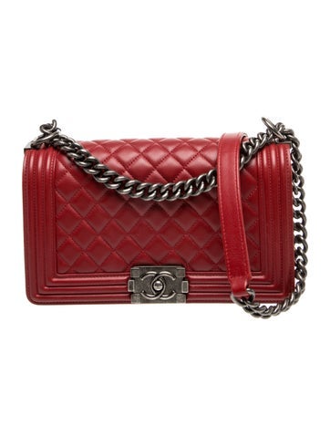 Quilted Medium Boy Flap Bag