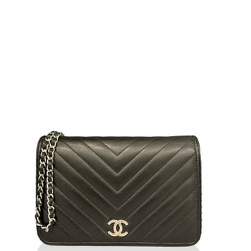 Goat Leather Wallet On Chain Mini