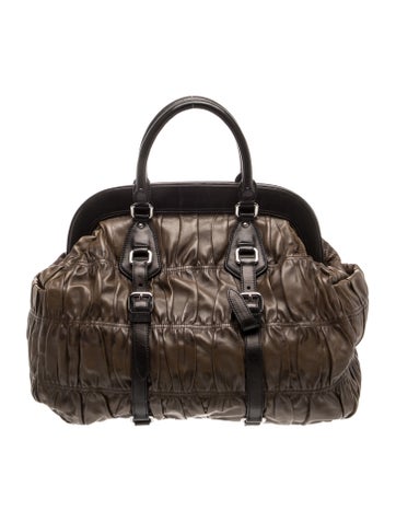 Nappa Leather Top Handle Bag