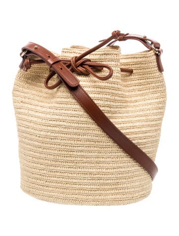 Raffia Bucket Bag