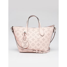 Louis Vuitton Pink Jasmin Monogram Mahina Leather Blossom PM Bag