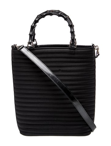 Bamboo Top Handle Bag Vintage