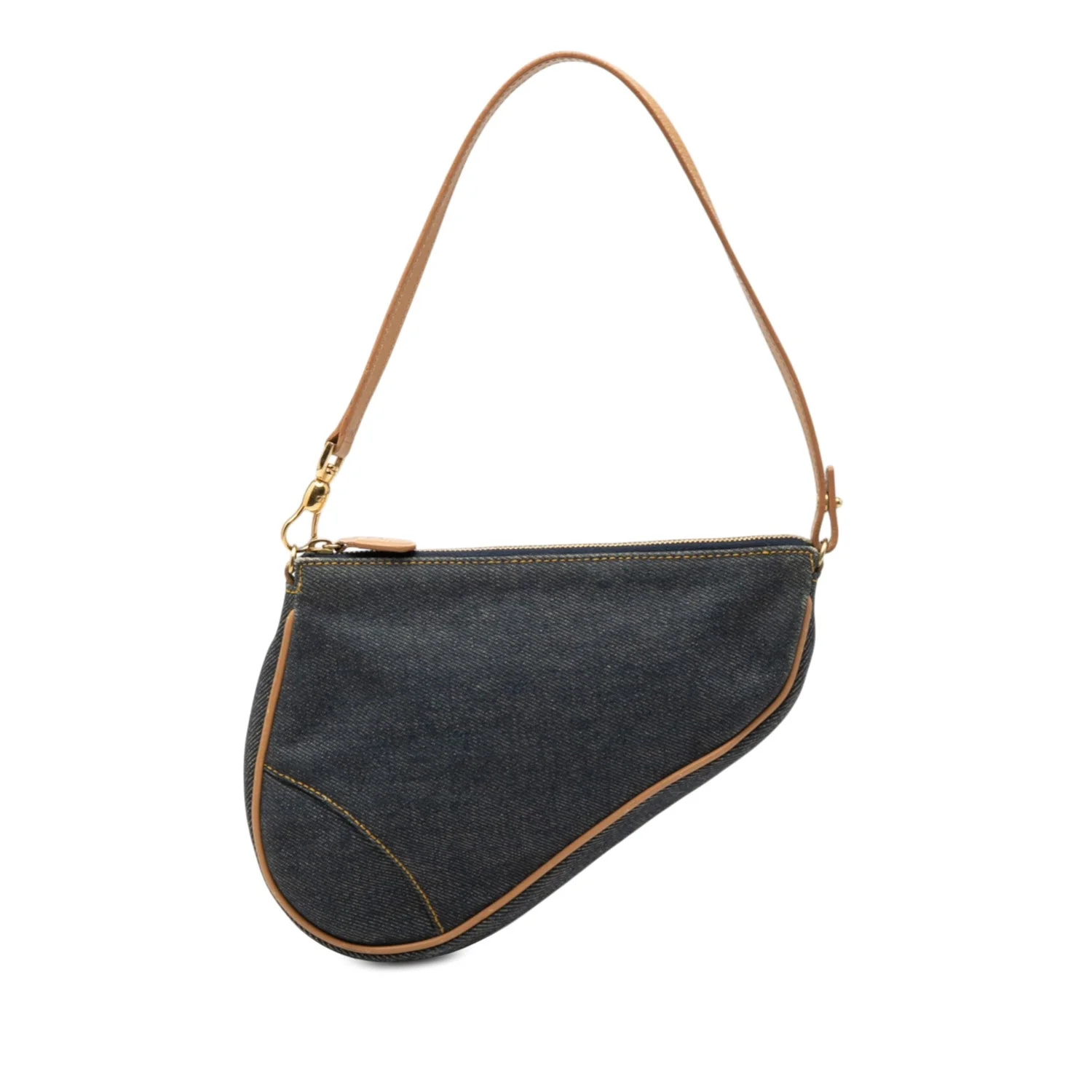 Mini Denim Saddle Pochette