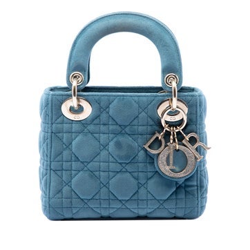 Mini Velvet Cannage Lady Dior