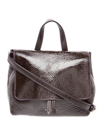 Mansur Gavriel Patent Leather Top Handle Bag