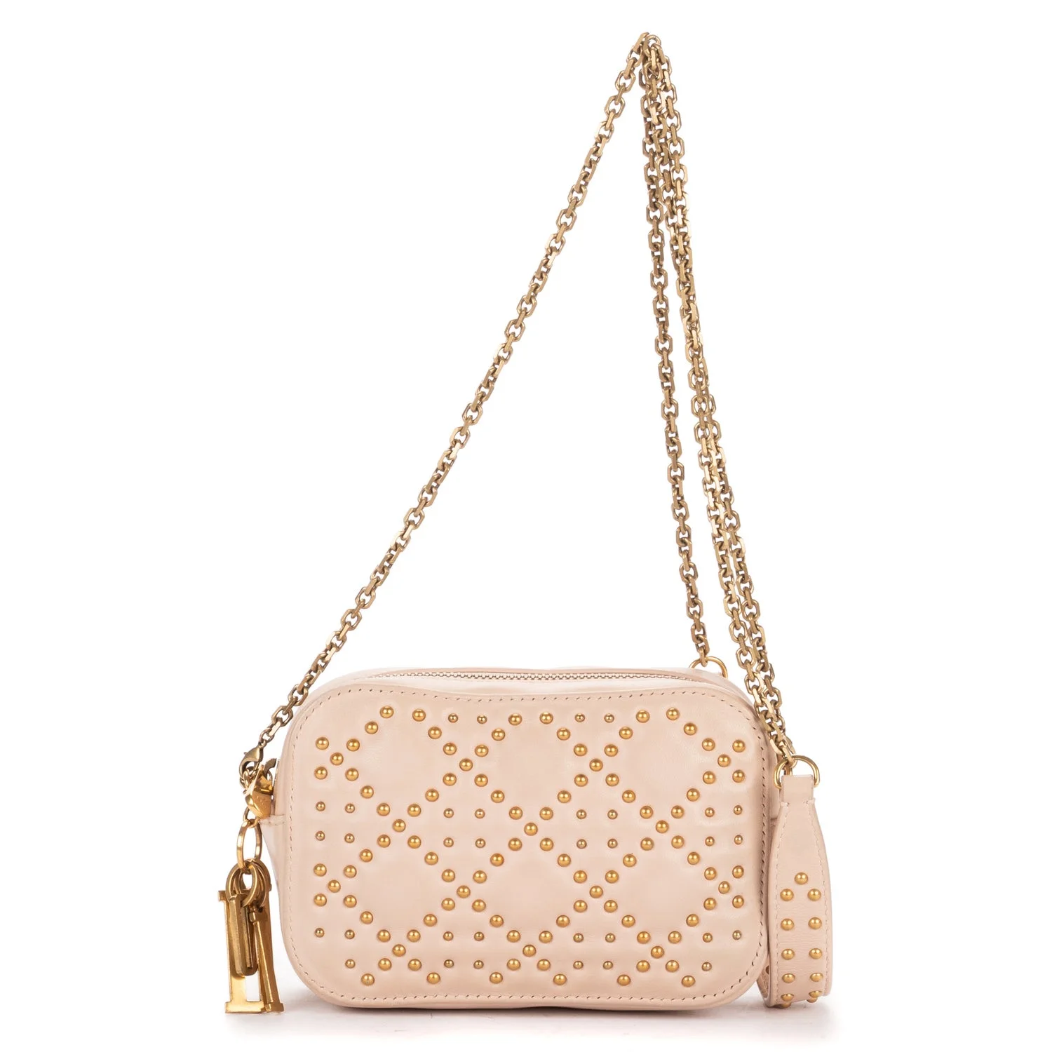 Leather Mini Studded Lady Dior