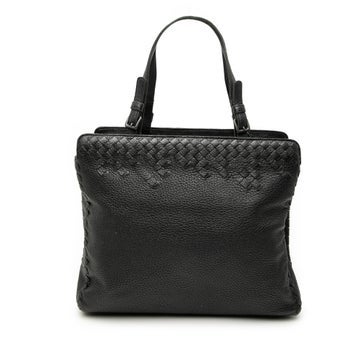 Calf Leather Grained Calfskin Intrecciato Tote