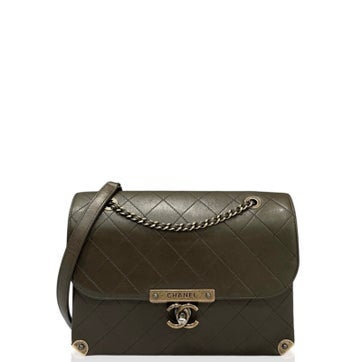 Goat Leather Around the Corner Flap Bag