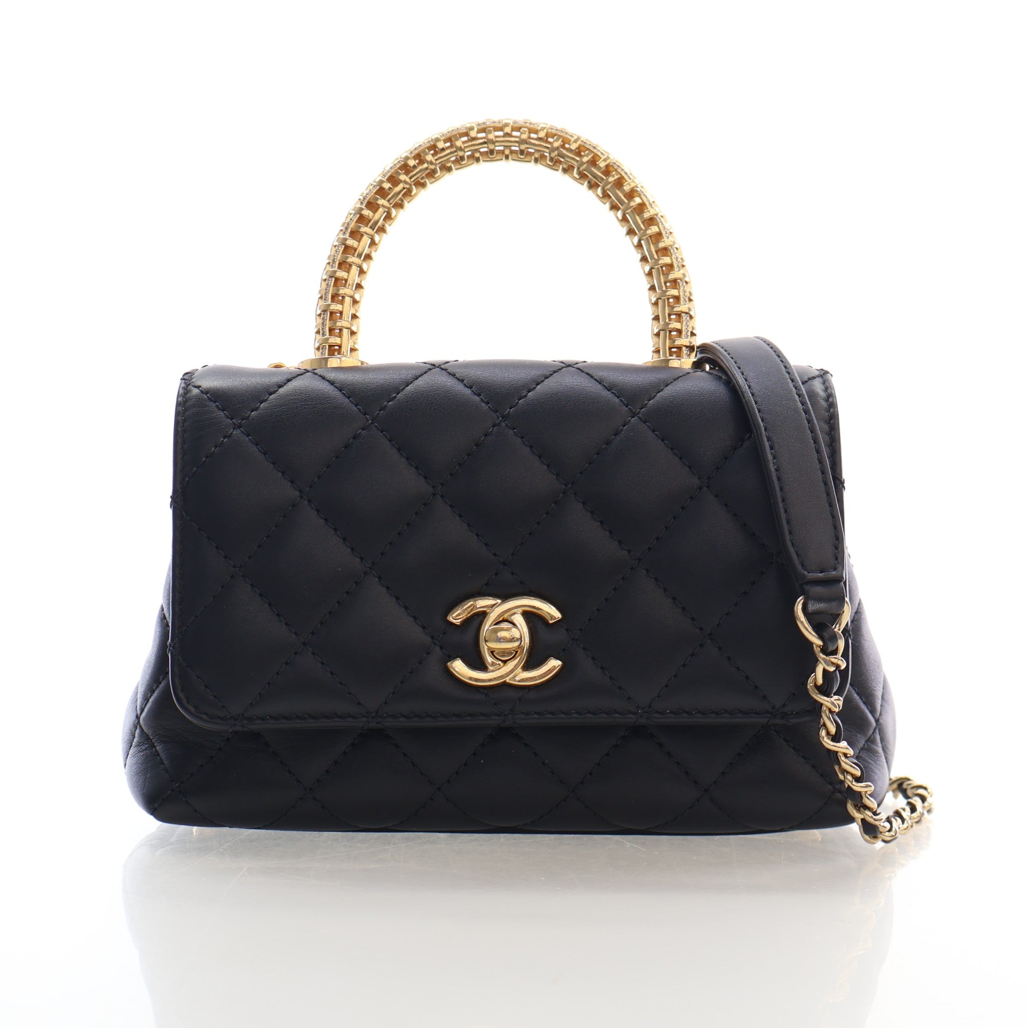 Chanel Mini Lambskin Coco Handle Bag