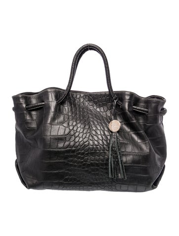 Leather Top Handle Bag