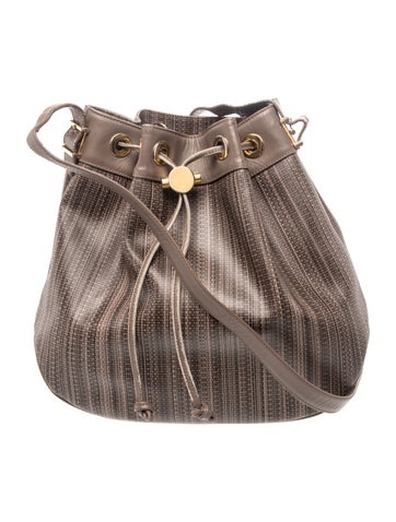 Signature Pleated Bucket Bag