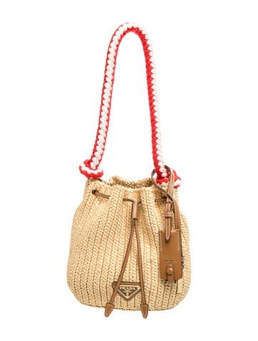 Raffia Raffia Crochet Bucket Bag