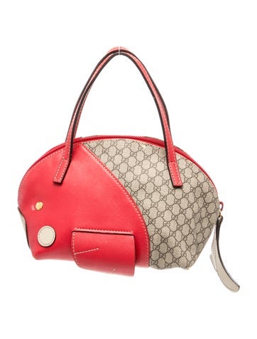 Girls' GG Supreme Zoo Handbag
