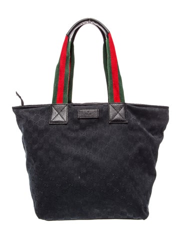 GG Canvas GG Canvas Sherry Line Tote Medium